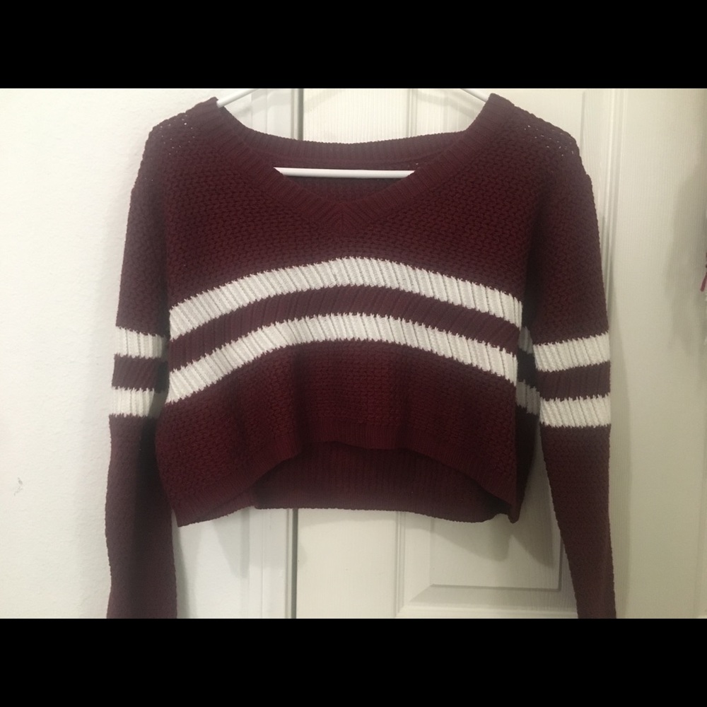 A crop top sweater